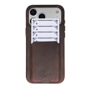 Duke Leather MagSafe Wallet, Distressed Coffee - BlackBrook Case