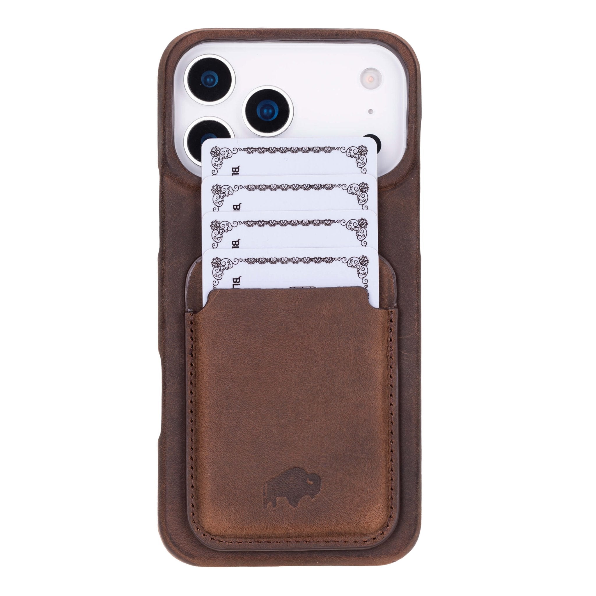 apple card sleeve MagSafe Leather Wallet for iPhone – Slim Card Holder – BlackBrook Case