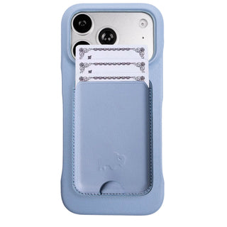 Duke Leather MagSafe Wallet, Glacier Blue - BlackBrook Case