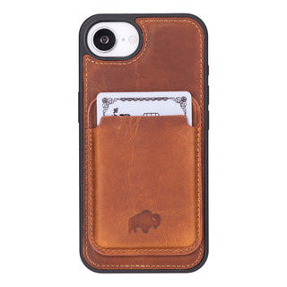 Duke Leather MagSafe Wallet, Golden Brown - BlackBrook Case