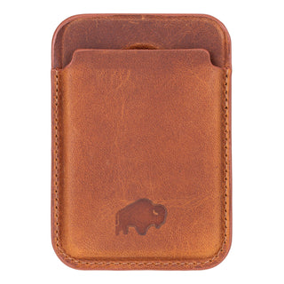 Duke Leather MagSafe Wallet, Golden Brown - BlackBrook Case