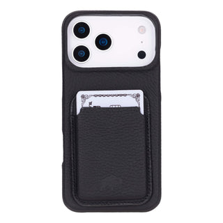 Duke Leather MagSafe Wallet, Pebble Black - BlackBrook Case