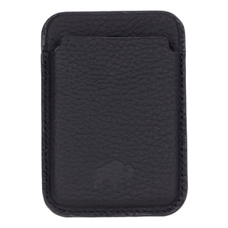 Duke Leather MagSafe Wallet, Pebble Black - BlackBrook Case