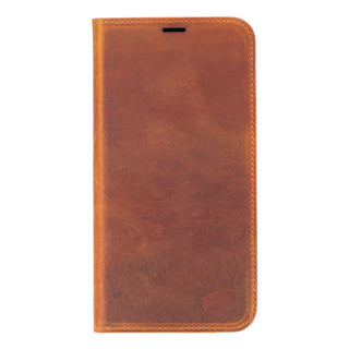 Easton iPhone 16 Plus Slim Book Folio Case, Golden Brown - BlackBrook Case