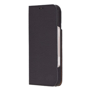 Easton iPhone 16 Plus Slim Book Folio Case, Pebble Black - BlackBrook Case