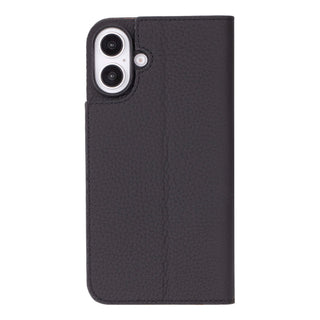 Easton iPhone 16 Plus Slim Book Folio Case, Pebble Black - BlackBrook Case