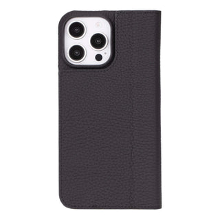 Easton iPhone 16 Pro Max Slim Book Folio Case, Pebble Black - BlackBrook Case