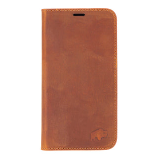 Easton iPhone 16 Pro Slim Book Folio Case, Golden Brown - BlackBrook Case