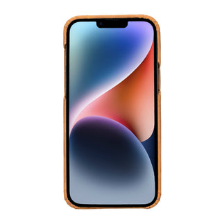 Edmonds Leather Snap - On Flip Wallet Case – iPhone 15 Plus (Golden Brown) - BlackBrook Case