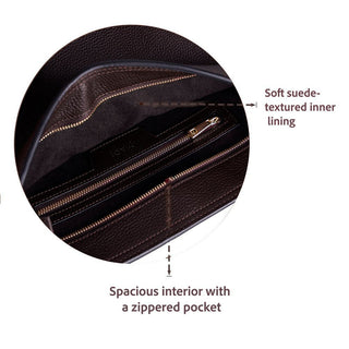 Elena Leather Women's Bag, Brown - BlackBrook Case