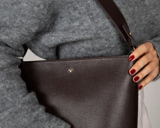 Elena Leather Women's Bag, Brown - BlackBrook Case