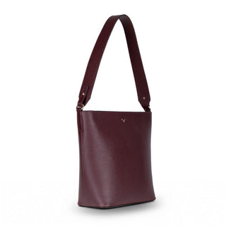Elena Leather Women's Bag, Burgundy - BlackBrook Case