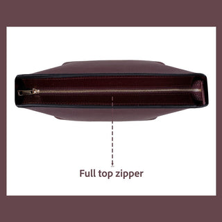 Elena Leather Women's Bag, Burgundy - BlackBrook Case