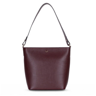 Elena Leather Women's Bag, Burgundy - BlackBrook Case