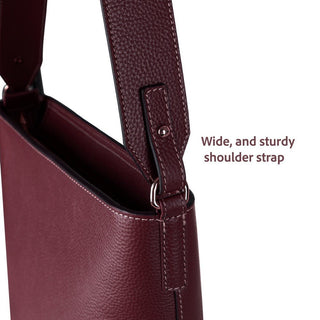 Elena Leather Women's Bag, Burgundy - BlackBrook Case