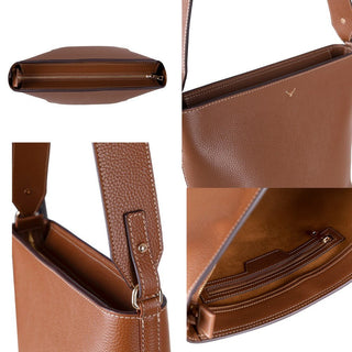 Elena Leather Women's Bag, Tan - BlackBrook Case