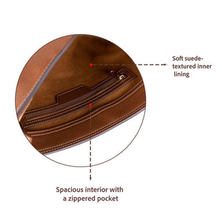 Elena Leather Women's Bag, Tan - BlackBrook Case