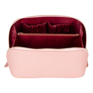 Ella Leather Make up Bag, Pink - UnBranded