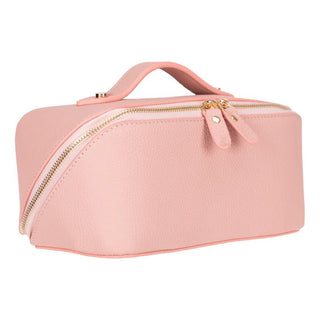 Ella Leather Make up Bag, Pink - UnBranded