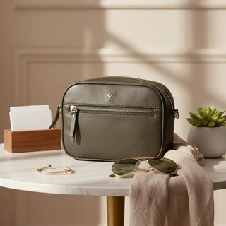 Emerald Leather Women's Bag, Green - BlackBrook Case