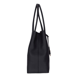 Everbloom Leather Women's Tote Bag, Black - BlackBrook Case