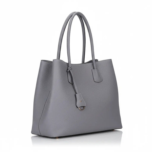 Everbloom Leather Women's Tote Bag, Gray