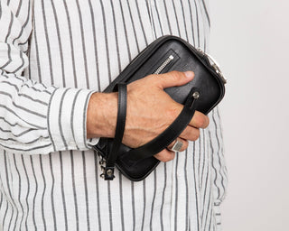 Forge Leather Handbag, Rustic Black - BlackBrook Case