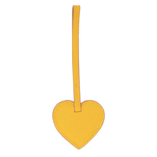 Full - Grain Leather Heart Bag Charm, Sunburst - BlackBrook Case