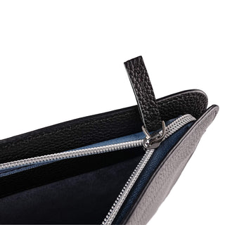 Full-Grain Leather MacBook Sleeve 15/16 inch in Pebble Black - BlackBrook Case