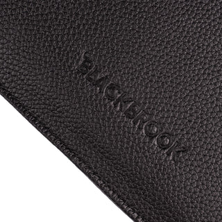 Full-Grain Leather MacBook Sleeve 15/16 inch in Pebble Black - BlackBrook Case