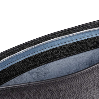 Full-Grain Leather MacBook Sleeve 15/16 inch in Pebble Black - BlackBrook Case