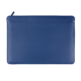 Full-Grain Leather MacBook Sleeve 15/16 inch in Pebble Blue - BlackBrook Case