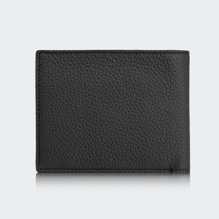 Genova Men’s Leather Bifold Wallet – Mapi Edition, Black - Mapi
