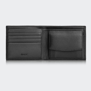 Genova Men’s Leather Bifold Wallet – Mapi Edition, Black - Mapi