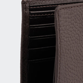 Genova Men’s Leather Bifold Wallet – Mapi Edition, Brown - Mapi