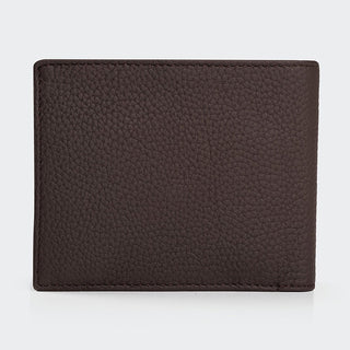 Genova Men’s Leather Bifold Wallet – Mapi Edition, Brown - Mapi