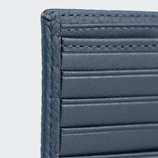 Genova Men’s Leather Bifold Wallet – Mapi Edition, Dark Blue - Mapi