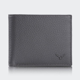 Genova Men’s Leather Bifold Wallet – Mapi Edition, Gray - Mapi