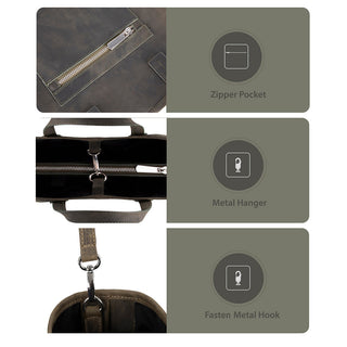 Valley Leather Tote Bag, Cypress