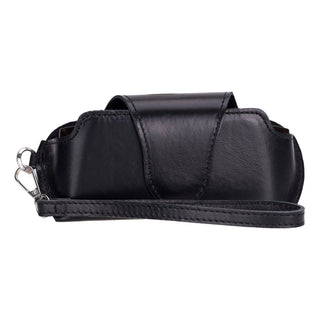 Harbor Leather Eyewear Case, Rustic Black - Bouletta