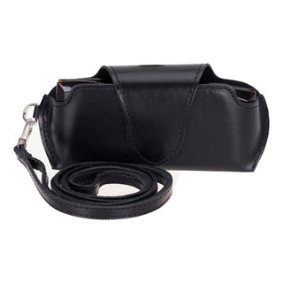 Harbor Leather Eyewear Case, Rustic Black - Bouletta