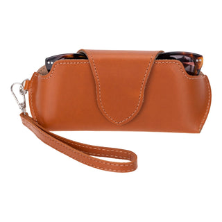 Harbor Leather Eyewear Case, Rustic Tan - Bouletta