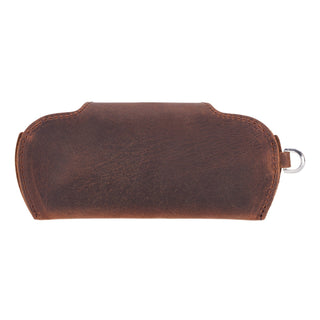 Harbor Leather Eyewear Case, Saddle Brown - Bouletta