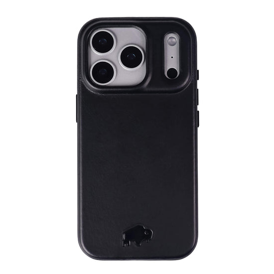 Harlan Leather Snap On Case for iPhone 17 Pro with MagSafe and full grain leather protection