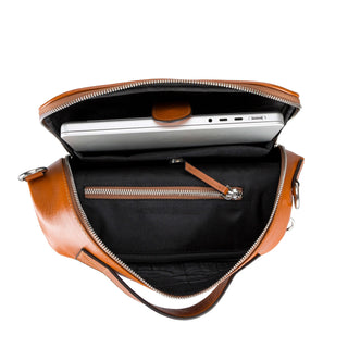 Hazel Premium Leather Backpack – Burnished Tan - BlackBrook Case