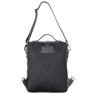 Hazel Premium Leather Backpack –Pebble Black - BlackBrook Case