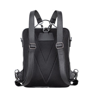 Hazel Premium Leather Backpack –Pebble Black - BlackBrook Case