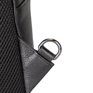 Hazel Premium Leather Backpack –Pebble Black - BlackBrook Case