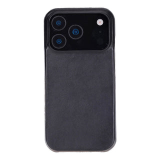 iPhone 17 Pro Leather Wallet Case - Burkley Classic 2-in-1 Detachable Folio, Rustic Black - BlackBrook Case