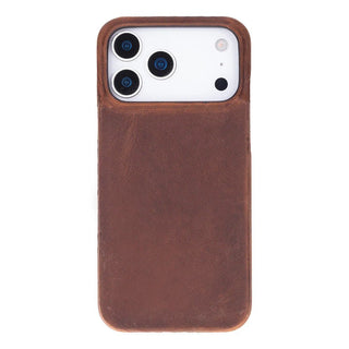 iPhone 17 Pro Max Leather Wallet Case - Burkley Classic 2-in-1 Detachable Folio, Saddle Brown - BlackBrook Case